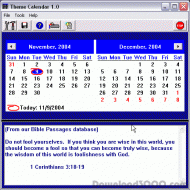 Theme Calendar screenshot